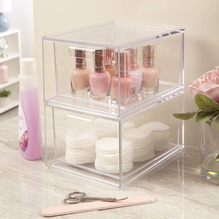 Stackable Cosmetic Organizer Drawers - Image 2